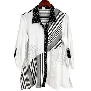 Moonlight by Y & S Small Wearable Art to Wear Artsy Shirt Top Abstract Mature